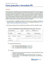 Como preencher o formulário PPI?