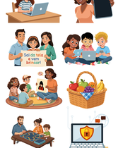 Ilustrações Campanha de Proteção - (link externo)