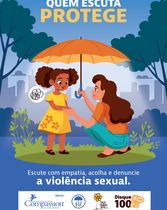Cartaz Versão 01 - Quem Escuta Protege - Criança